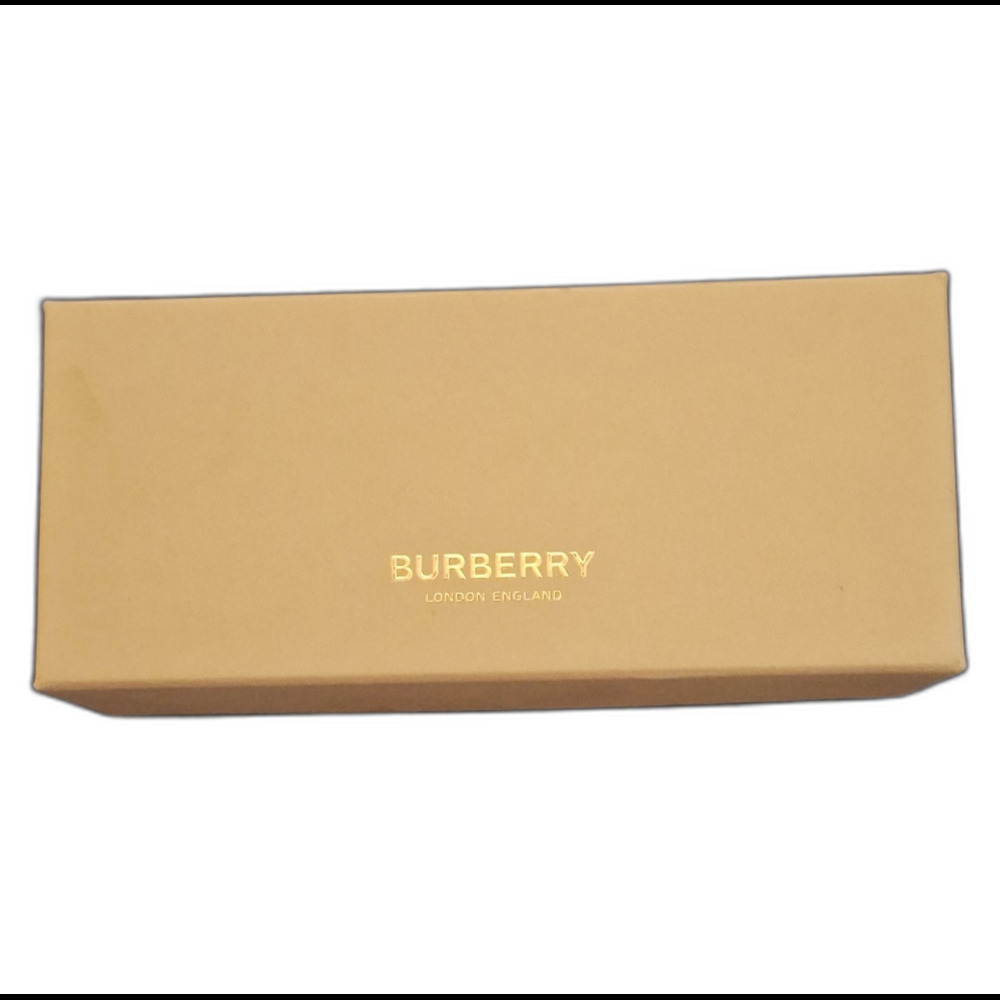 Burberry Beige Cardboard Sunglass Box with Lid, Solid Rectangle, 1 Count